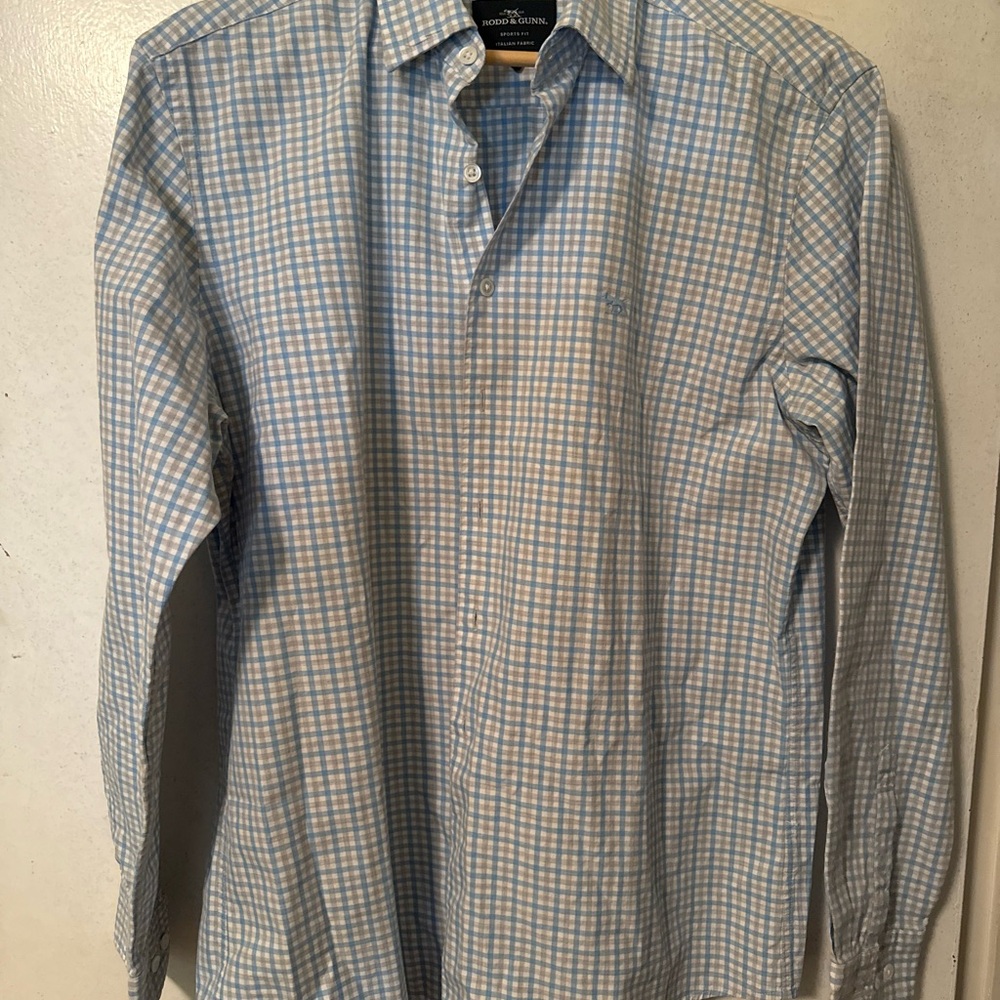 Rodd & Gunn Light Blue Checkered Men's Shirt